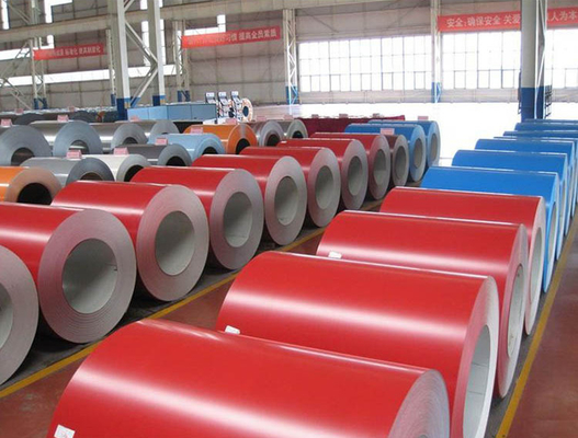 Color Coated Pre Painted Steel Sheet Coil With 300 - 450Mpa Tensile Strength