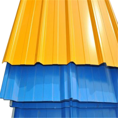 Decoiling Corrugated Galvanized Colour Coated Roofing Sheet Anticorrosion