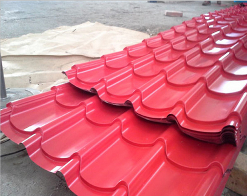 Decoiling Corrugated Galvanized Colour Coated Roofing Sheet Anticorrosion