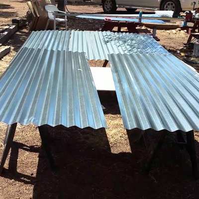 Punching Galvanized Corrugated Steel Sheet , Hot Rolled Galvanized Roof Panels