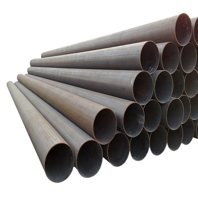 Round 10'' ERW Carbon Steel Pipes Hot Rolled RoHS Non Oiled Black Painted
